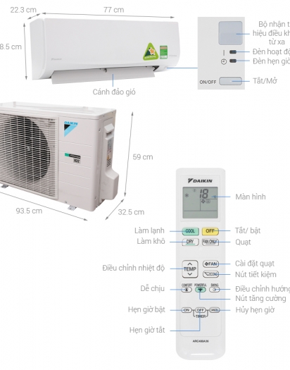 Máy lạnh Daikin Inverter 2 HP